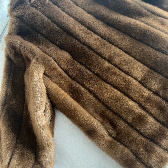 Dennis by Dennis Basso faux mink zip jacket 1X - Picture 4 of 10